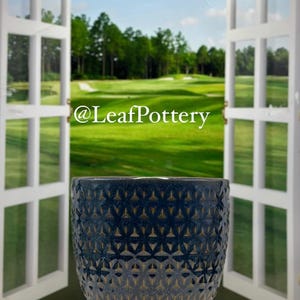 Ciyaen  Blue (MD) Ceramic Planter Pot with drainage hole/Ceramic planters/Planters and pots/Indoor Planters/Plant Pot/Indoor Plant Pot/Gift