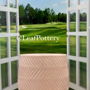 Vinca Pink  Ceramic Planter Pot without drainage hole/Planters and pots/Ceramic planter/Indoor planter/Birthday Gift/Gift for her/Gift
