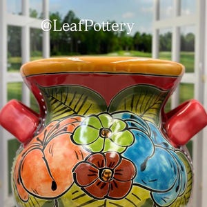 Oriana Talavera Handmade Multi Colored Ceramic Planter Pot/Planters and pots/Handmade Planters/Christmas Gift/Gift for her/Birthday Gift