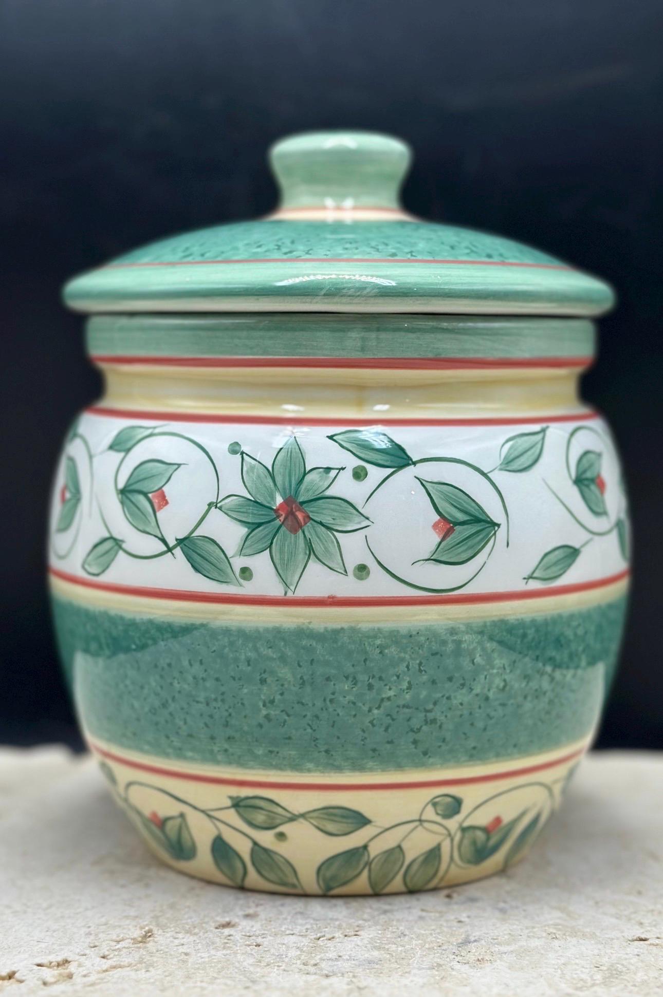 Vintage Pfaltzgraff Stoneware Canister Jar: French Quarter Design