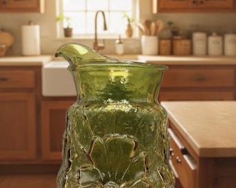 アンカーホッキング アンバー レインフラワー ピッチャー - Etsy 日本