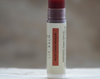 Bálsamo labial Wildflower Meadow – Tinte orgánico de lavanda y jazmín – Cuidado hidratante natural