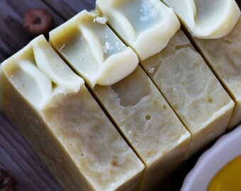 Honey & Lemon Soap - Fall Bar - Citrus Bar - Vegan - Cold Process Soap - Essential Oil Soap - Handmade Soap - Homemade Soap