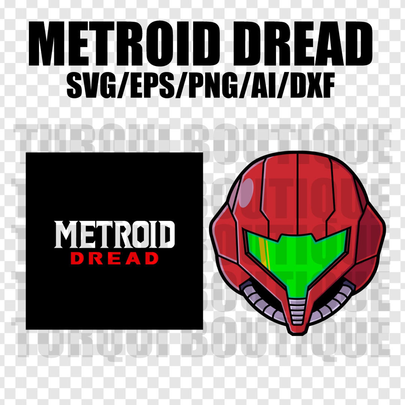 Samus Aran / Metroid Dread Logo Vector SVG/PNG/AI, Vector Digital File ...