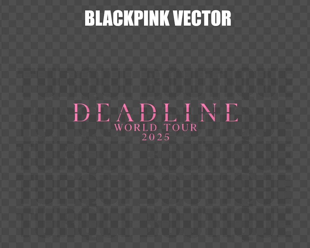Blackpink Deadline Album Logo Vector 2025 SVG/PNG, Vector Digital