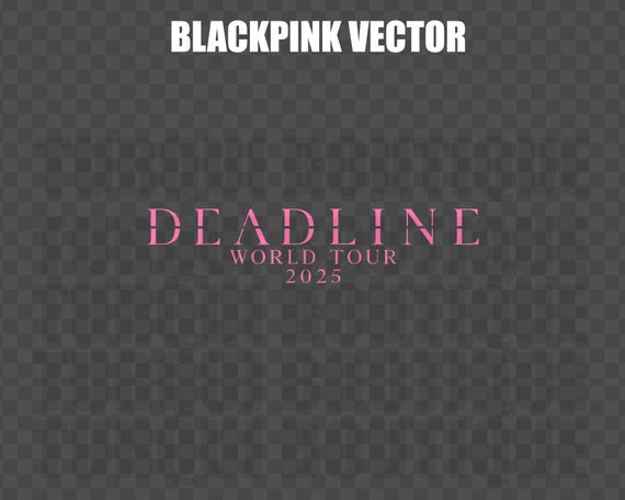 Blackpink Deadline Album Logo Vector 2025 SVG/PNG, Vector Digital