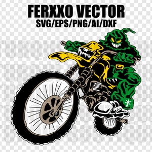 Ferxxo Motorcycle Vector SVG/PNG/AI, Vector Digital File for Cricut, Design Feid Nitro Jam Tour