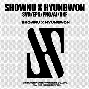 Shownu x Hyungwon Monsta X Logo Vector SVG/PNG/AI, Vector Digital File for Cricut, Design Kpop