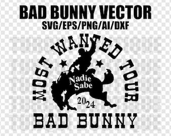 Bad Bunny Ranch Stamp T-Shirt Vector SVG/PNG, Vector Digital File for Cricut, Design Nadie Sabe Lo Que Va Pasar Mañana