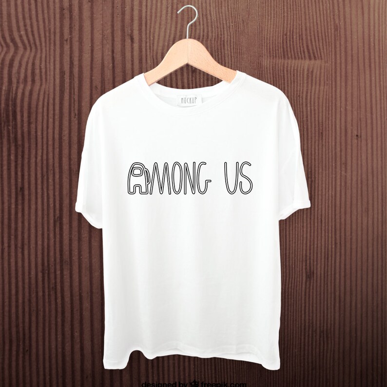 Download Among Us Logo Vector SVG/DXF/AI Among Us Print T-Shirt | Etsy