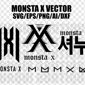 Monsta X Logo Vector SVG/PNG/AI, Vector Digital File for Cricut, Design Kpop Monbebe