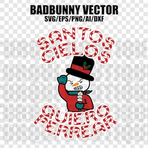 Vaca sagrada QUIERO PERREAR Bad Bunny Logo Vector svg/png/ai, arquivo digital vetorial para Cricut, design de Natal