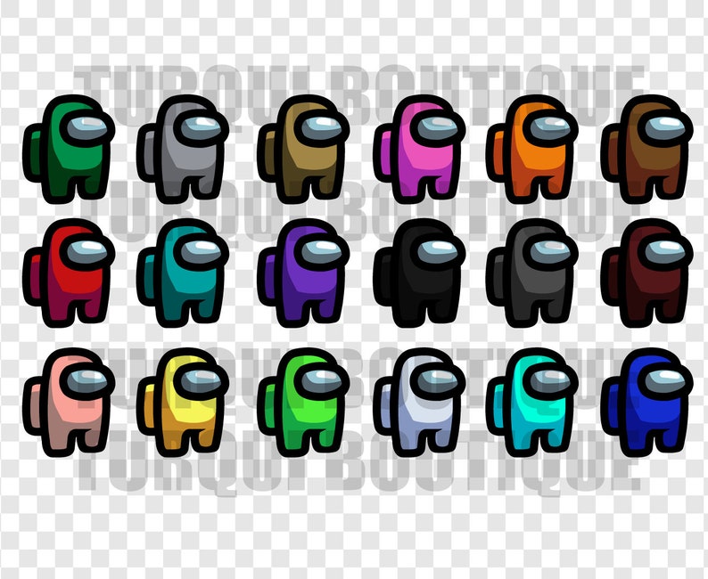 Download Among Us Vector SVG/DXF/AI 18 characters of Among Us Print ...