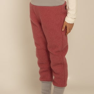 Boiled wool trousers for children, unisex, for autumn and winter image 5