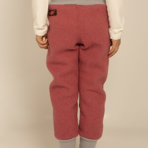 Boiled wool trousers for children, unisex, for autumn and winter image 6