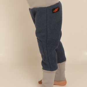 Boiled wool trousers for children, unisex, for autumn and winter image 8