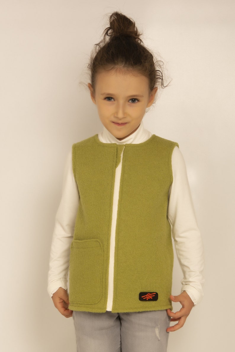 Angel's Face Gilet LOU In Lana Colore Beige Da Bambina main image 1