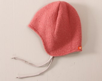 Boiled wool cap, lined with Jersey or plush