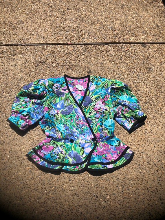 Vintage floral top - image 1