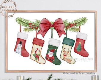 Christmas prints, Christmas wall art, Printable wall art, Digital download, Christmas art, Christmas wall decor, Christmas printable, Cozy