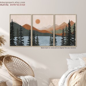 Abstract Mountain, Mountain Art Set, Mountains Wall Art, Large Mountain art, Wood Mountain, Nature Wall Art, Abstract Landscape Contemporary