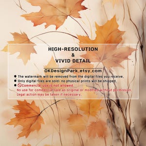 Fall Decor Prints Set of 3, Farmhouse Autumn Printable Fall Leaves Art, Digital Autumn Pumpkin Print Watercolor Painting, Autumn Wall Art