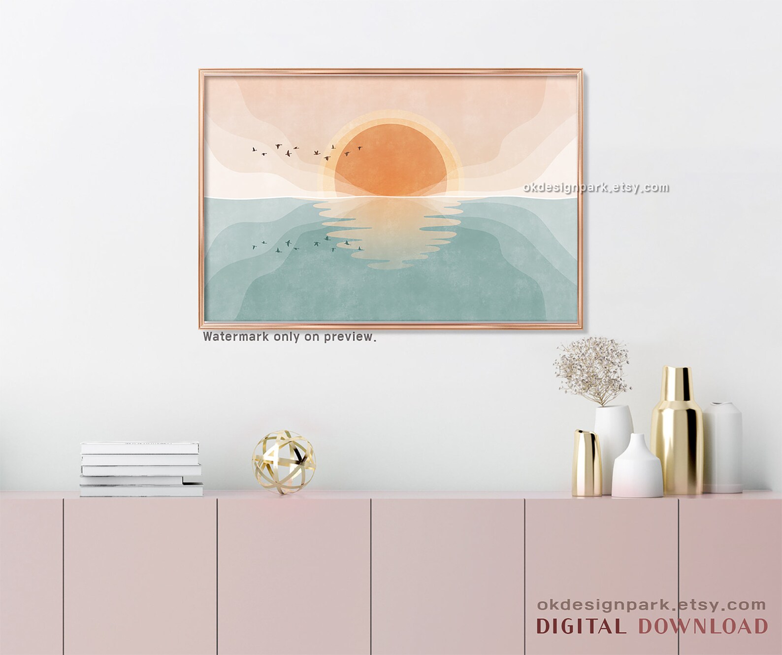 Above Bed Decor Boho Wall Art Boho Sun Print Printable Wall - Etsy