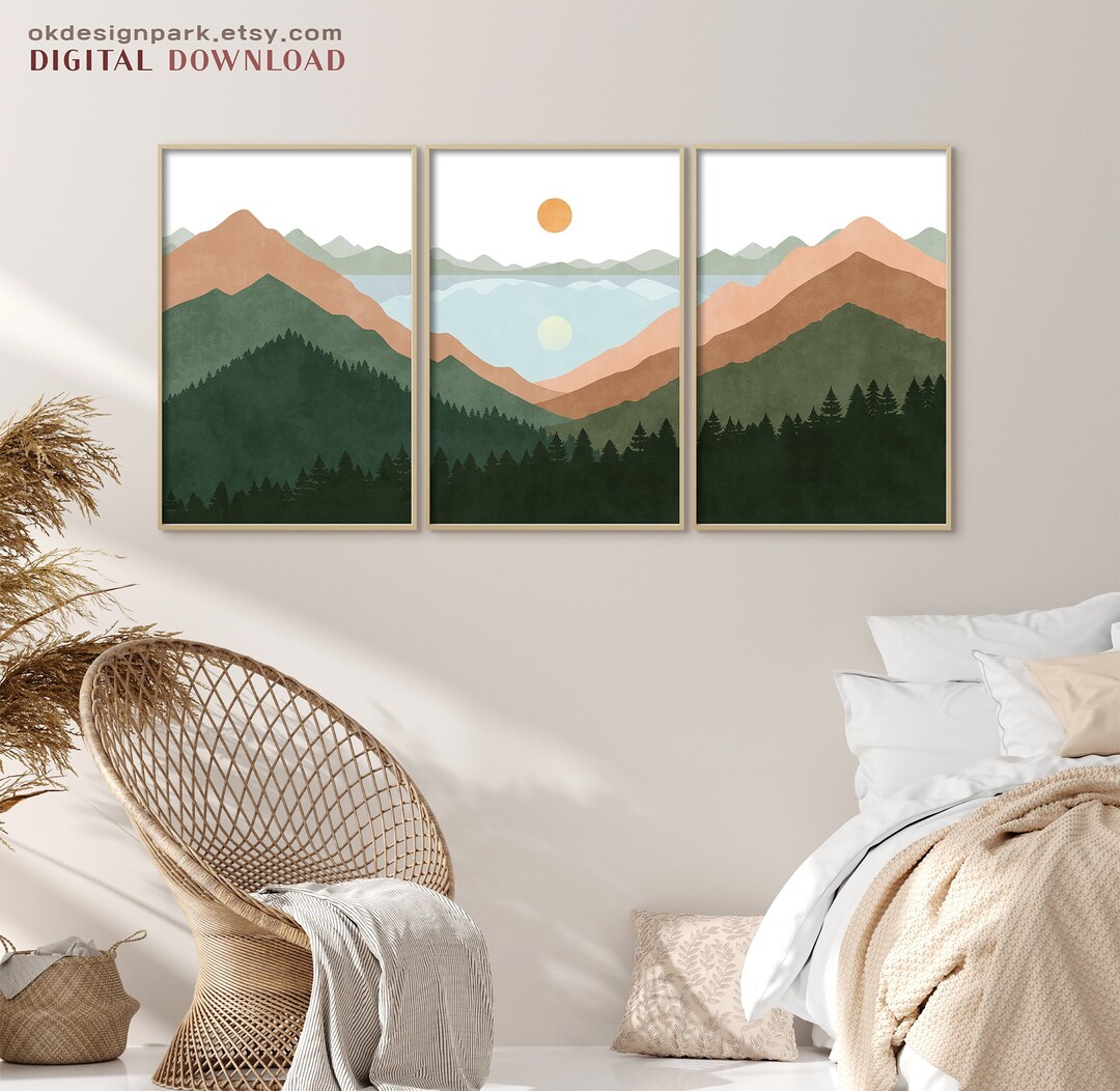 Minimalist Art Print Printable Wall Art Boho Wall Decor Gallery Wall 