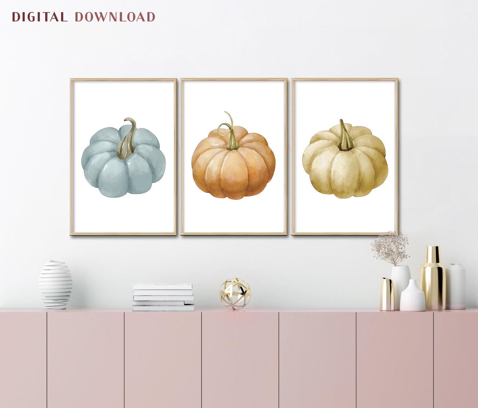Fall Wall Decor, Fall Wall Art, Set of 3 Print, Fall Printable Wall Art ...