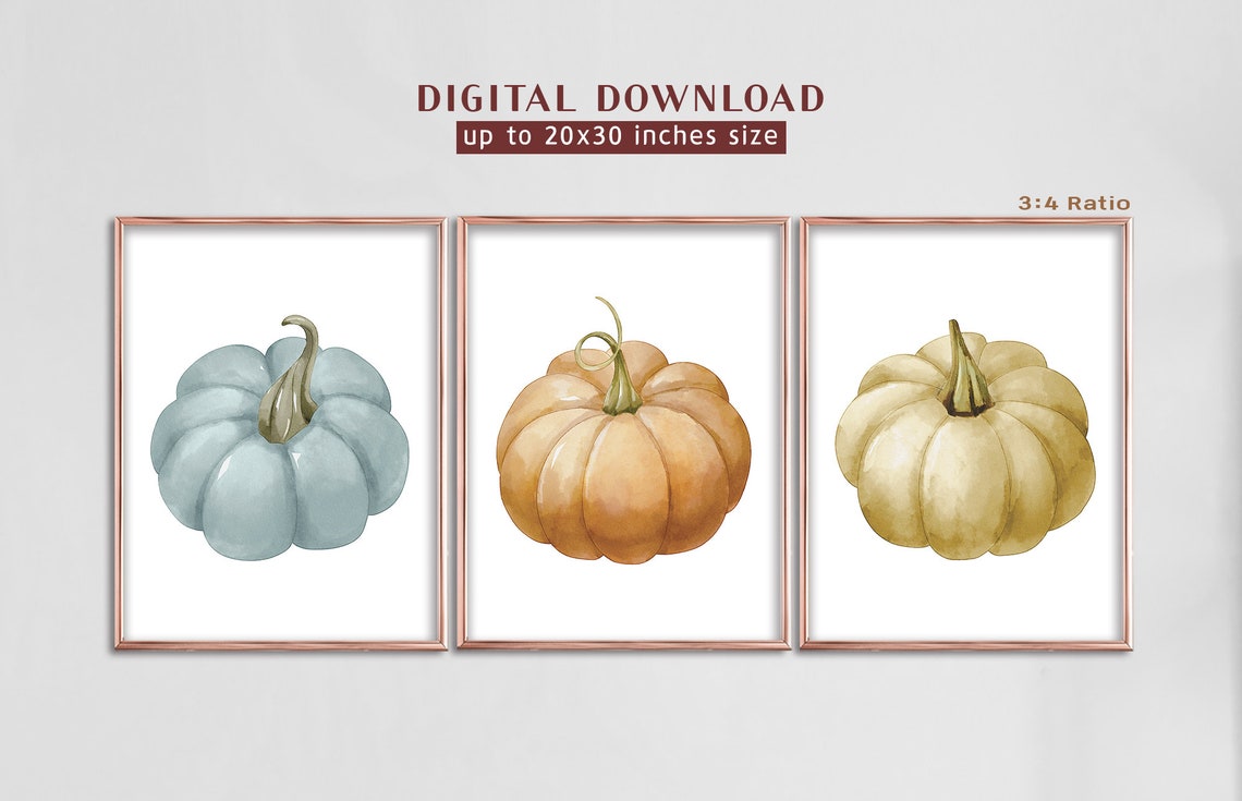 Fall Wall Decor, Fall Wall Art, Set of 3 Print, Fall Printable Wall Art ...
