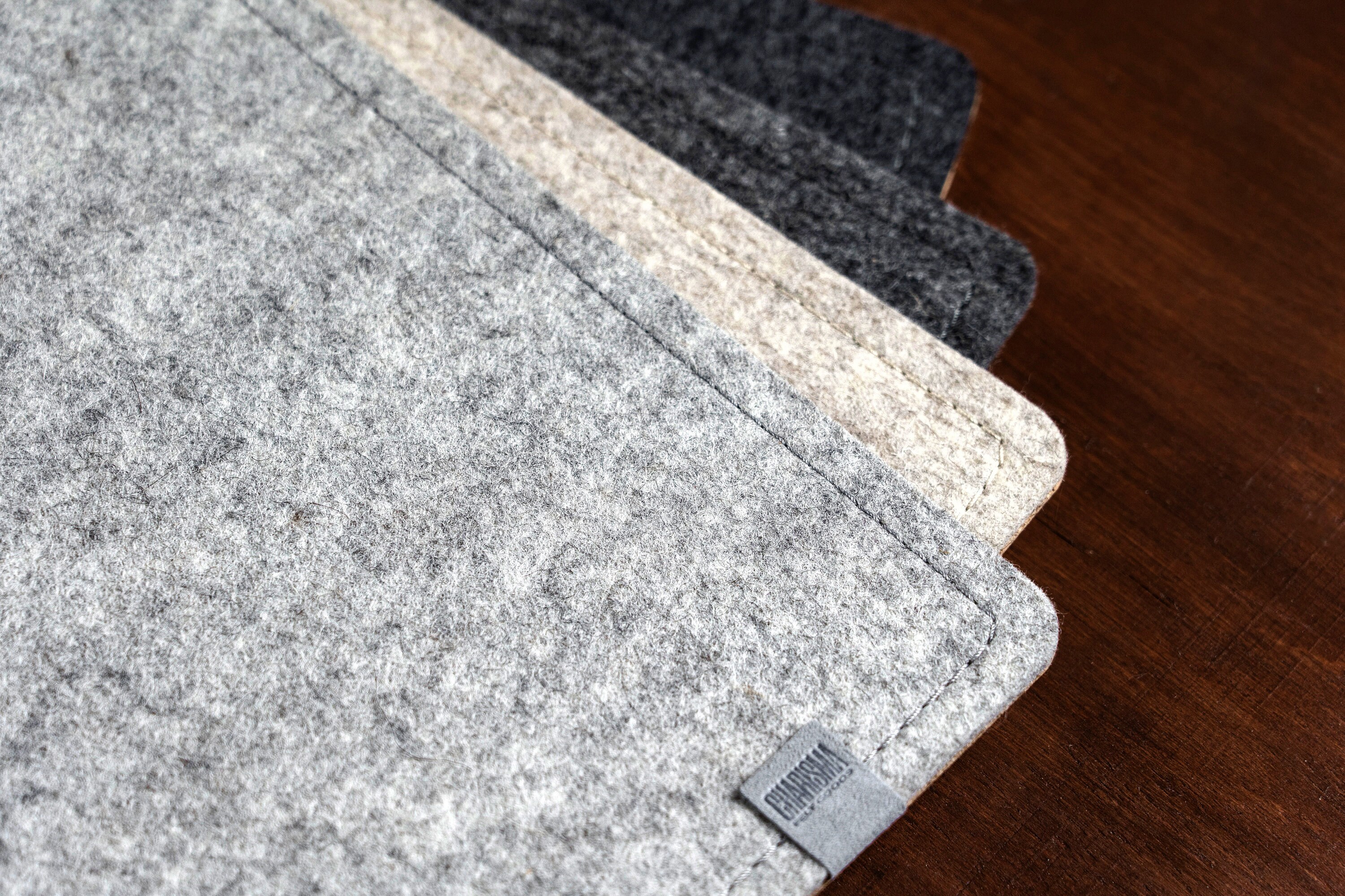 Felt Desk Mat100 Merino Wool Feltcorklight Greydesk Etsy