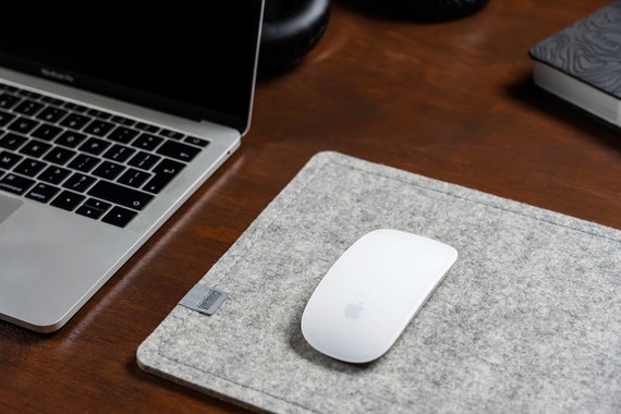 Felt Mouse Pad,100% Merino Etsy Grey,non-slip,modern Pad,musemåtte,tapis Souris,filz Mousepad Felt,cork,light Wool De - Mouse Design,laptop,desk