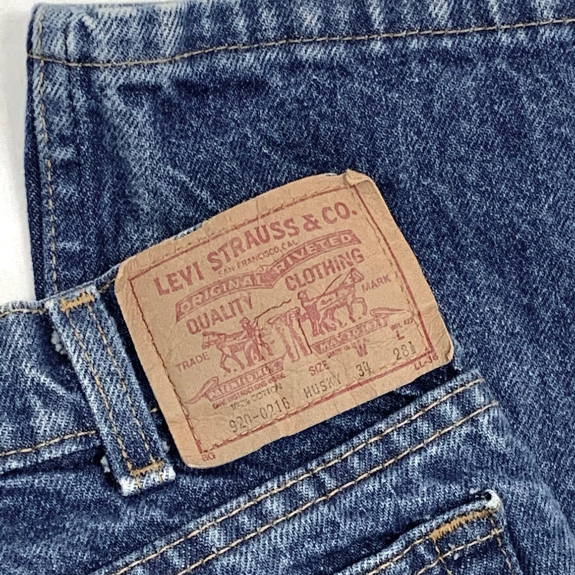 Vintage Levis Made in USA 1986 Waist 34 Jeans Etsy