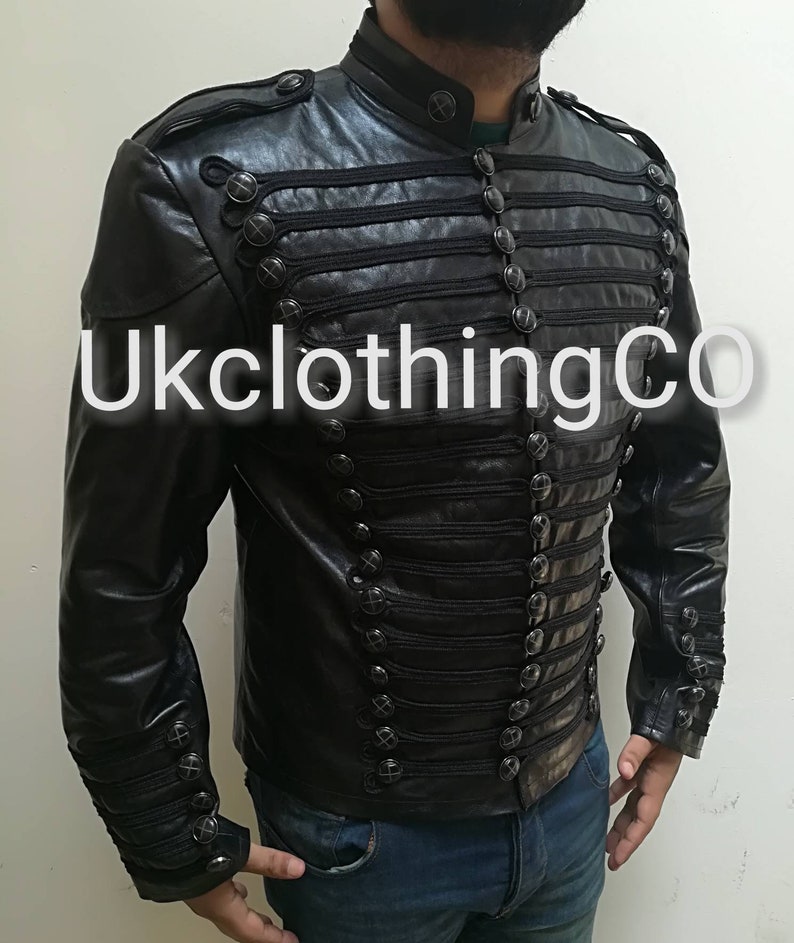 Leather Hussar Jacket Steampunk Military Uniforms Military Jackets for Sale Steampunk Military