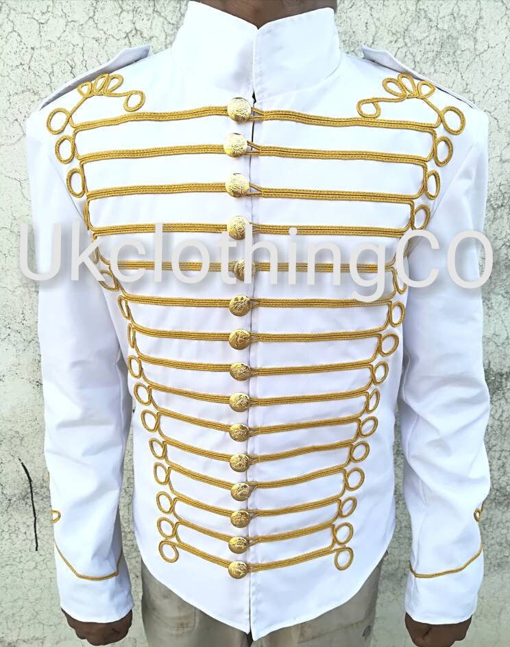 Mens white hotsell military jacket