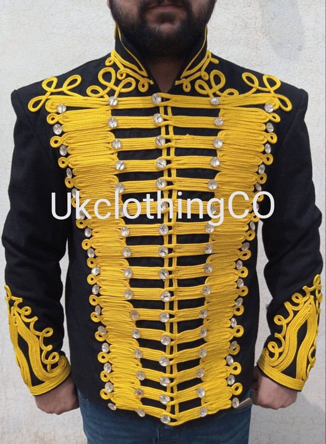 British Army Officer Tunic Braid Jacket,british War Jacket,man's ...