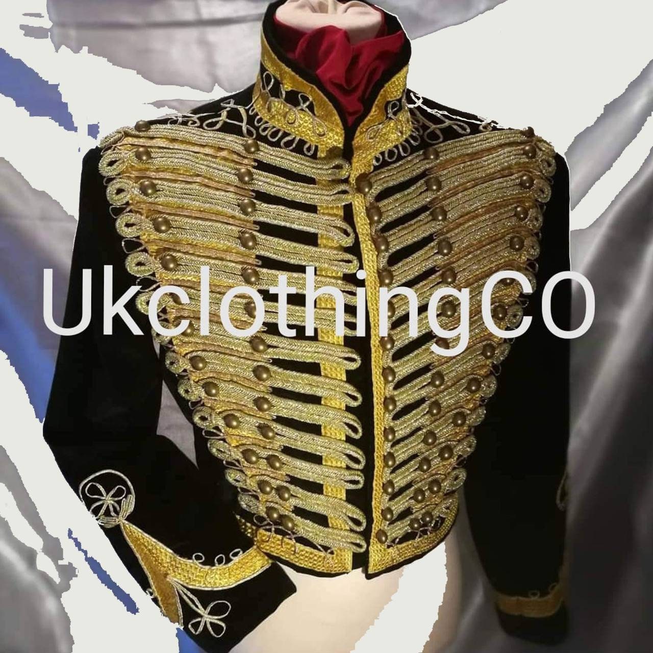 New Napoleonic Hussar Uniform Miltary Style Tunic Pelisse Jimmi