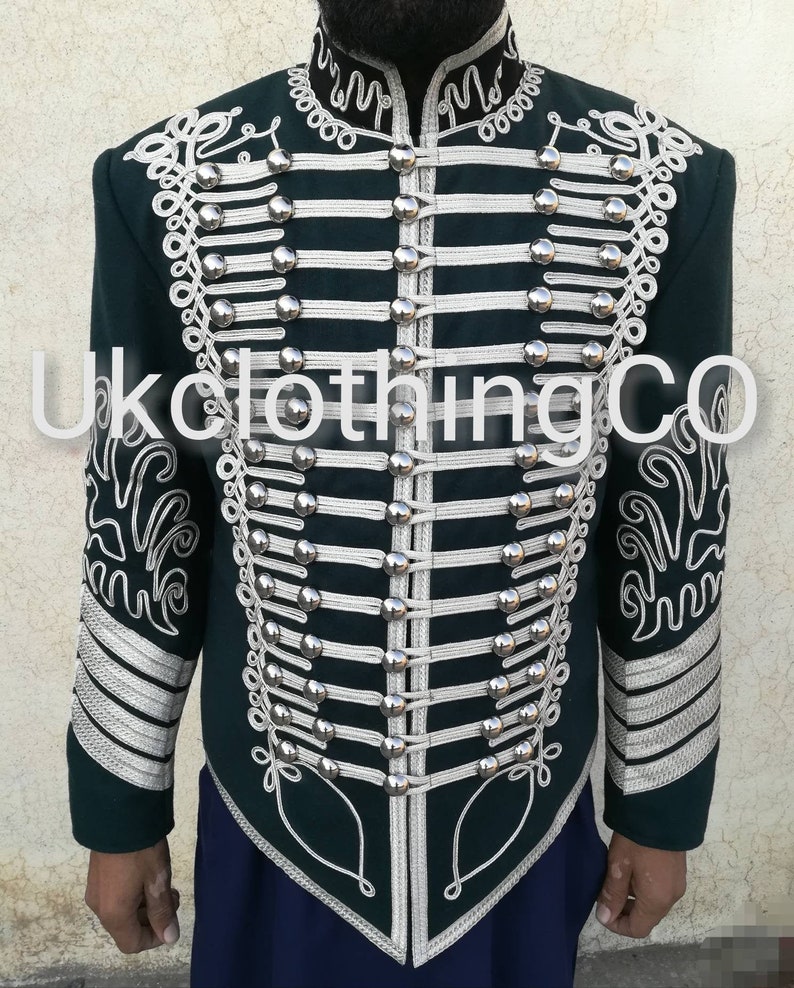 New Napoleonic Hussar Uniform Miltary Style Tunic Pelisse Jimmi Hendrix