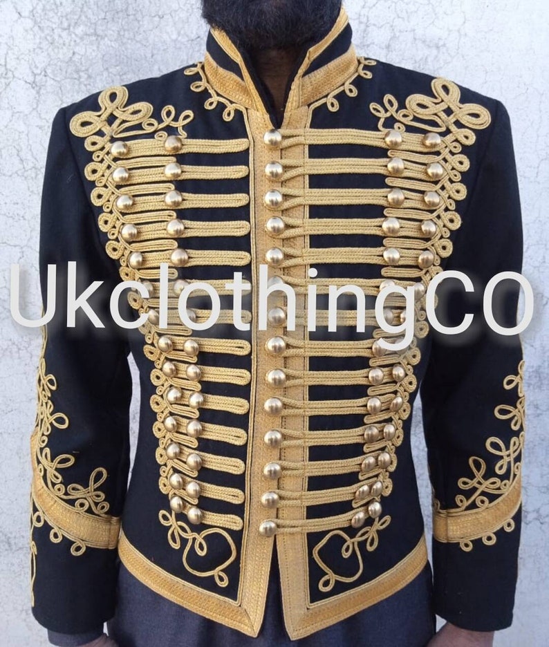 New Napoleonic Hussar Uniform Miltary Style Tunic Pelisse Jimmi Hendrix