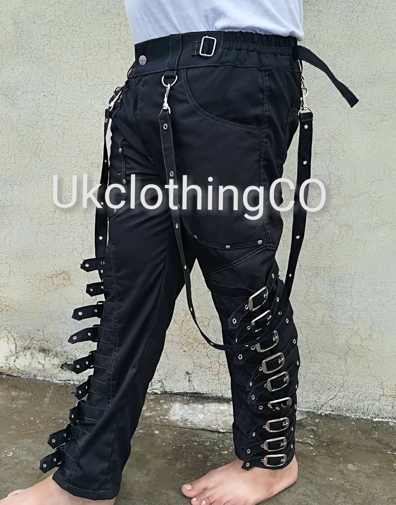 vintage USA製　bondage design pants riri