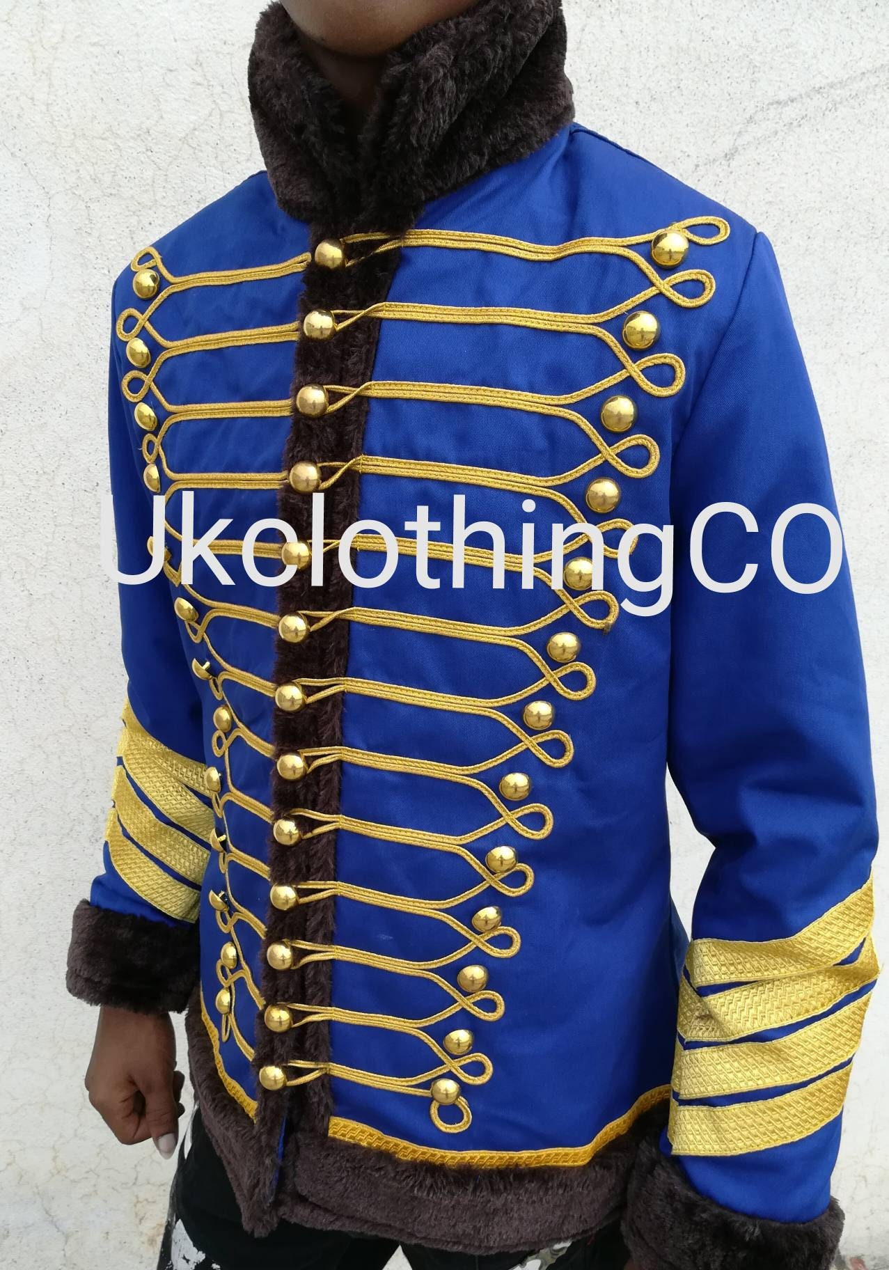 Ladies Military Hussar Faux Fur Parade Jacket,ladies Military Style Jacket Etsy