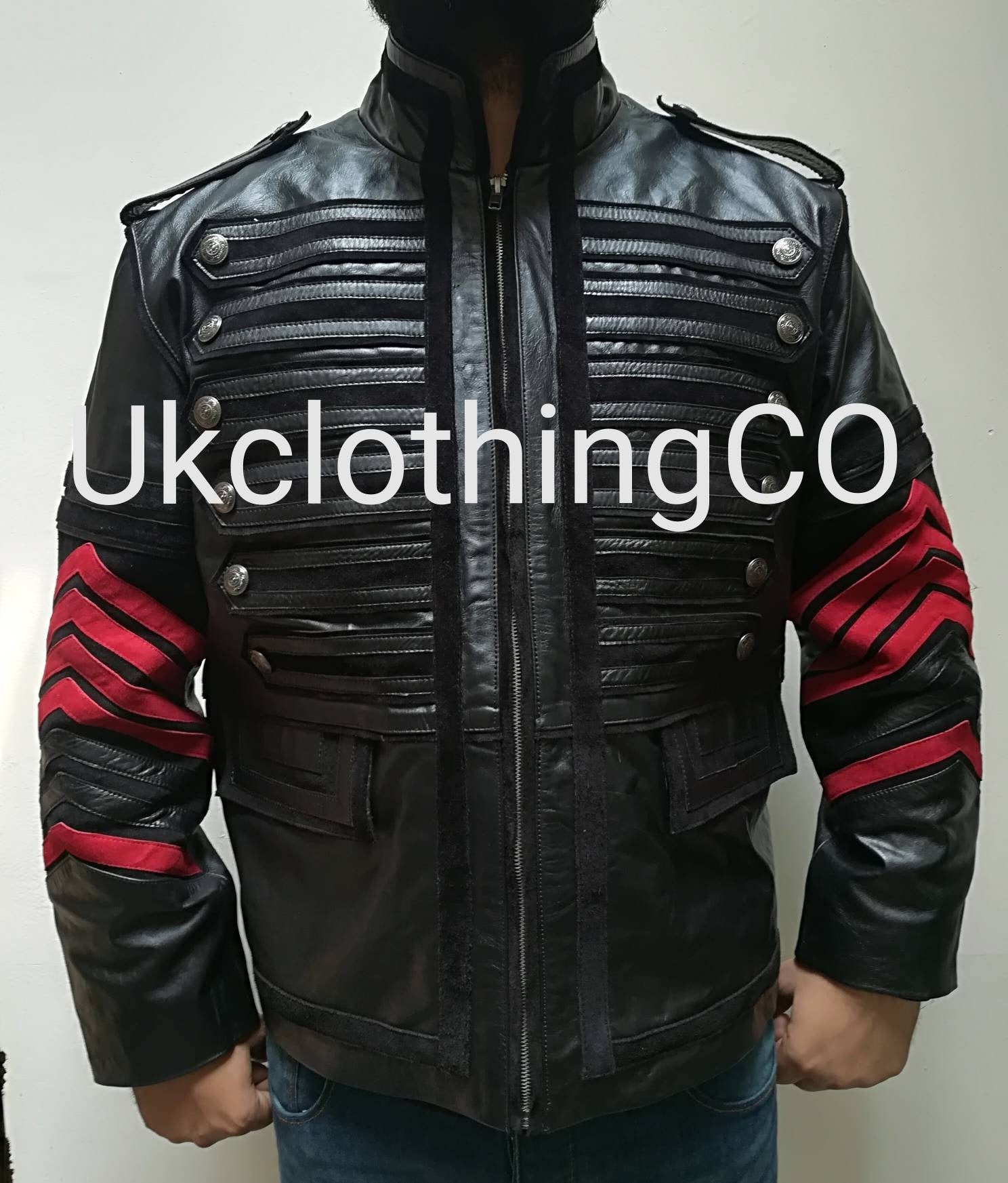 Gothic Military Fashion Jacketmen Gothic Military Style - Etsy Australia