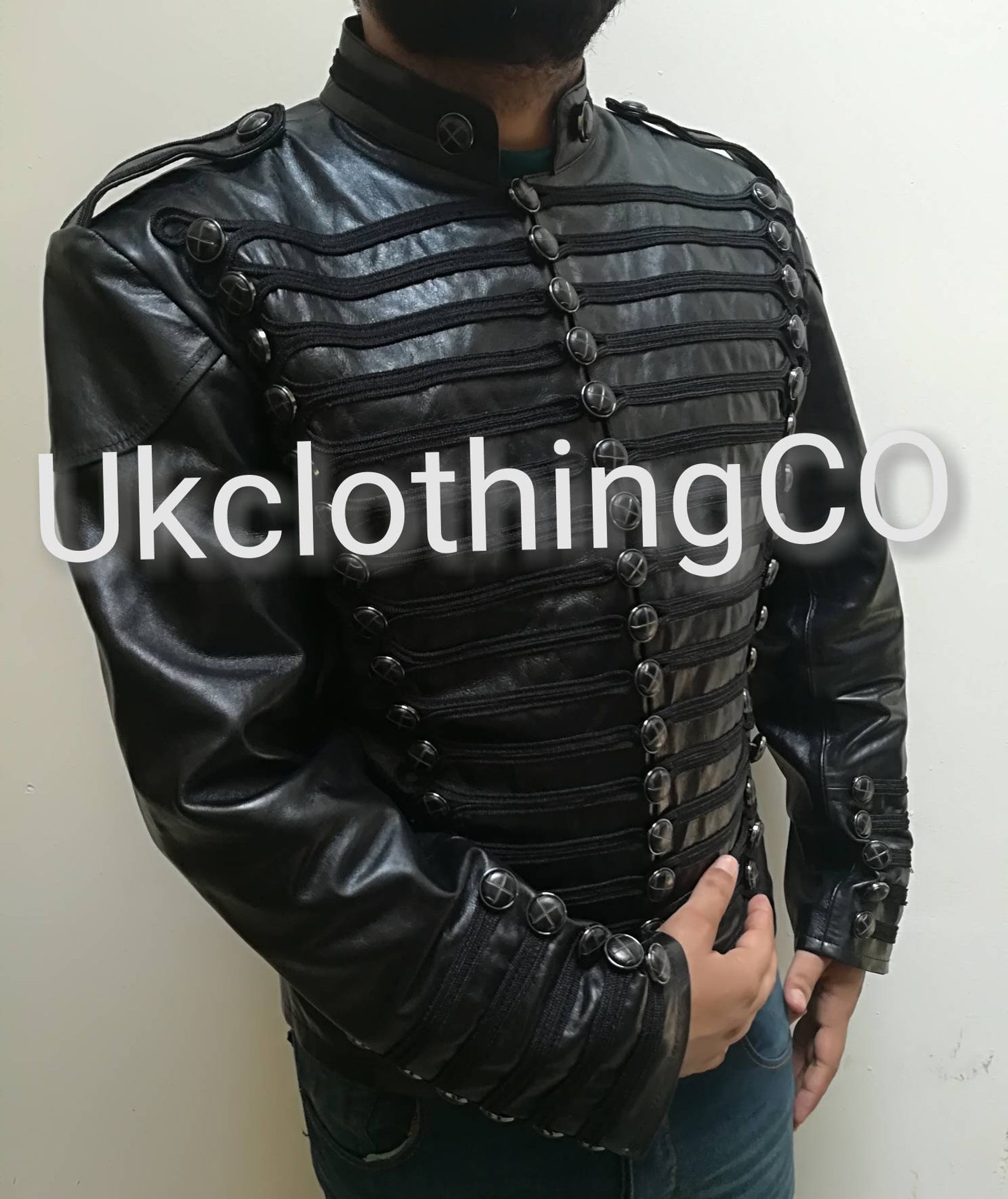 Leather Hussar Jacket Steampunk Military Uniforms Military Jackets for Sale Steampunk Military