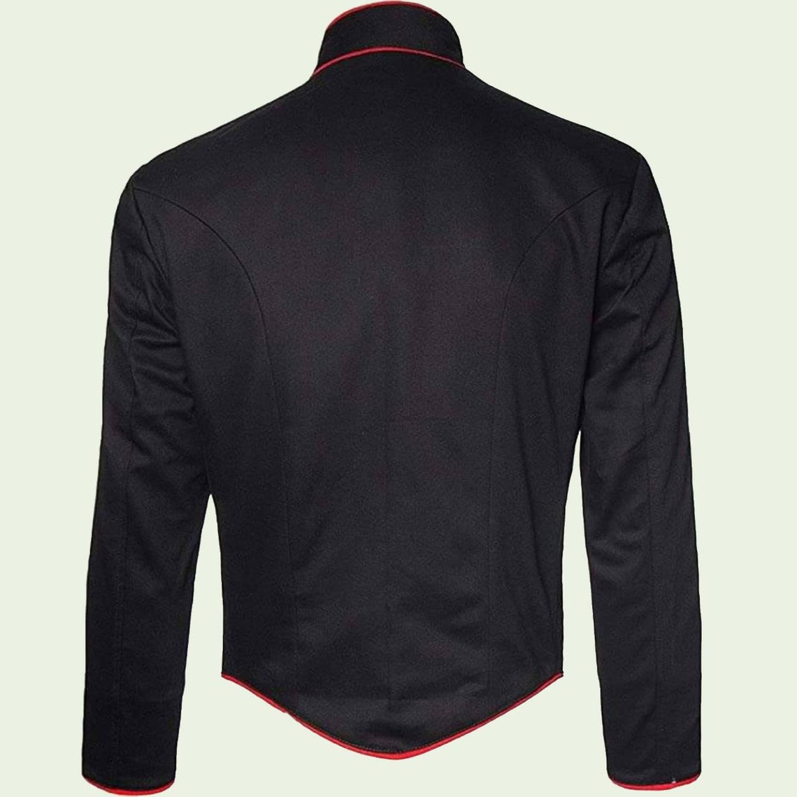 Mens Black Hussar Jacket Front Gold Braid,mens Hussar Jacket Etsy