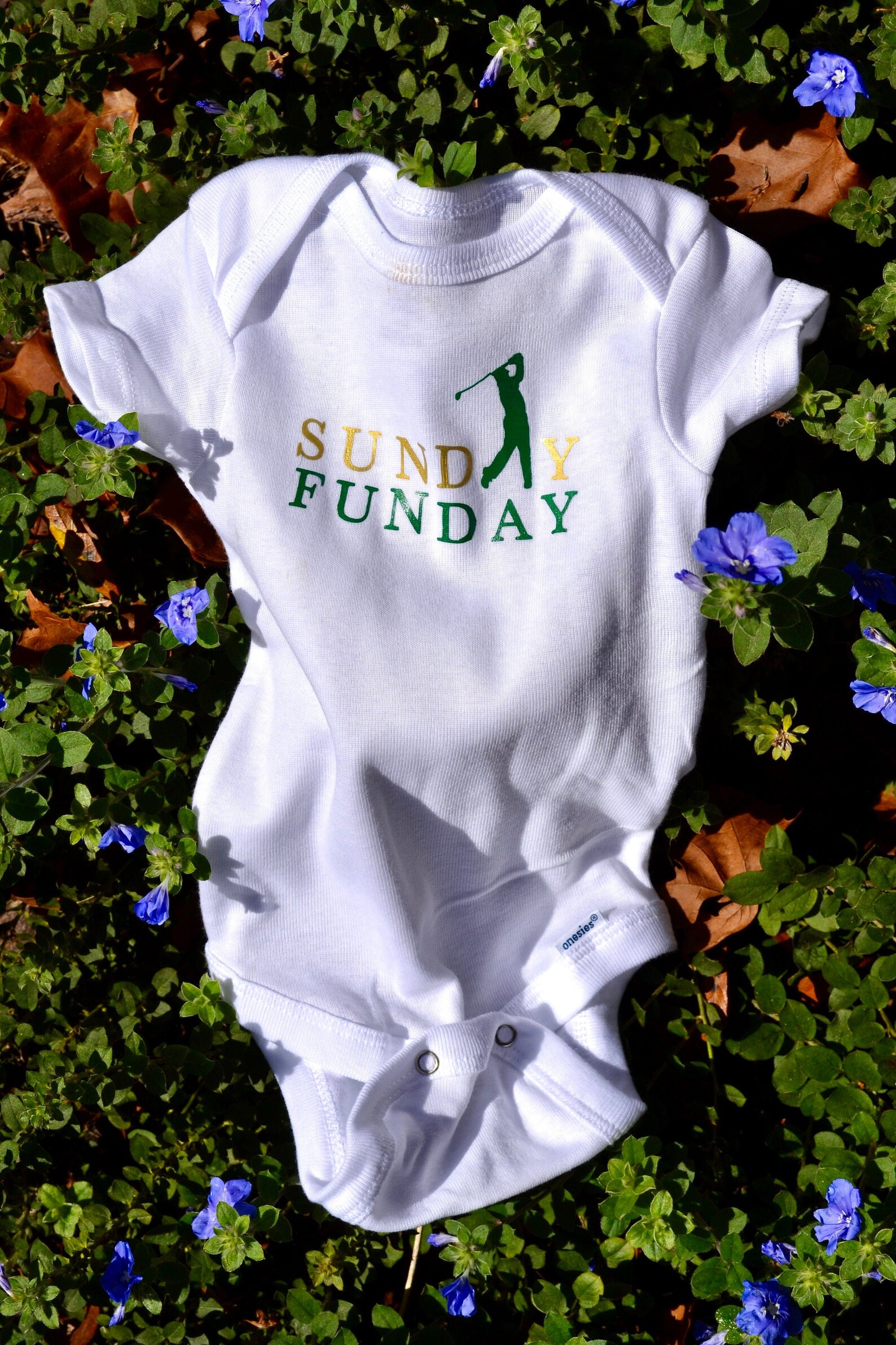 Sunday Funday Baby Golf Onesie Etsy