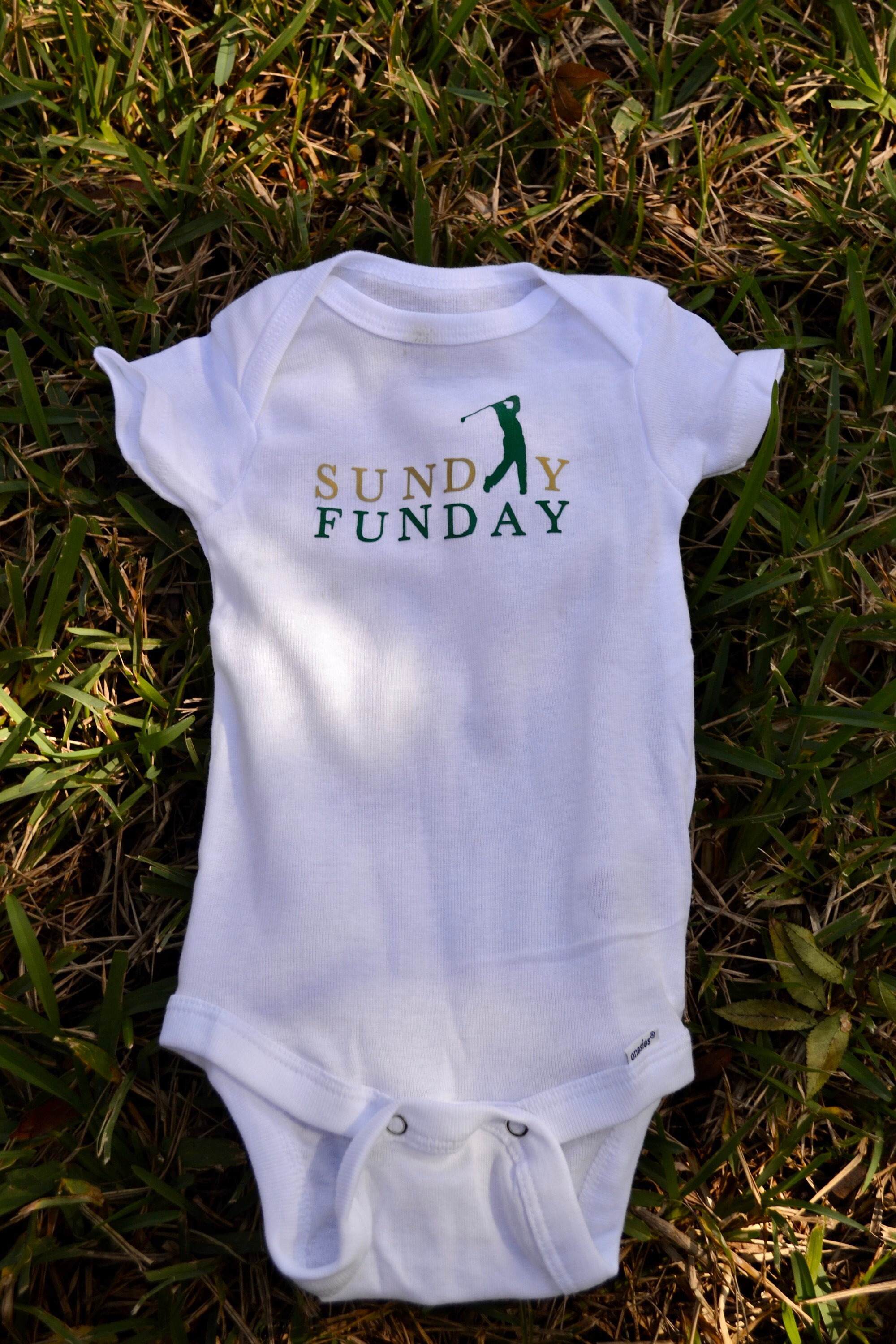 Sunday Funday Baby Golf Onesie Etsy