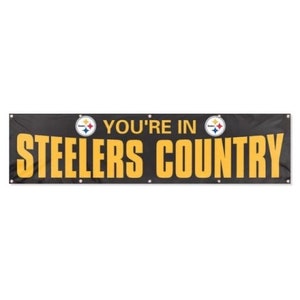 Pittsburgh Steelers HUGE Tailgate Banner You’re in Steelers Country