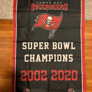 Tampa Bay Buccaneers Super Bowl Banner Championship Flag