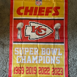 Kansas City Chiefs Super Bowl Cup Flaggenbanner