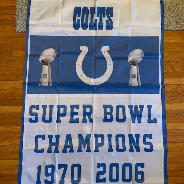 Indianapolis Colts Super Bowl bannière drapeau de championnat